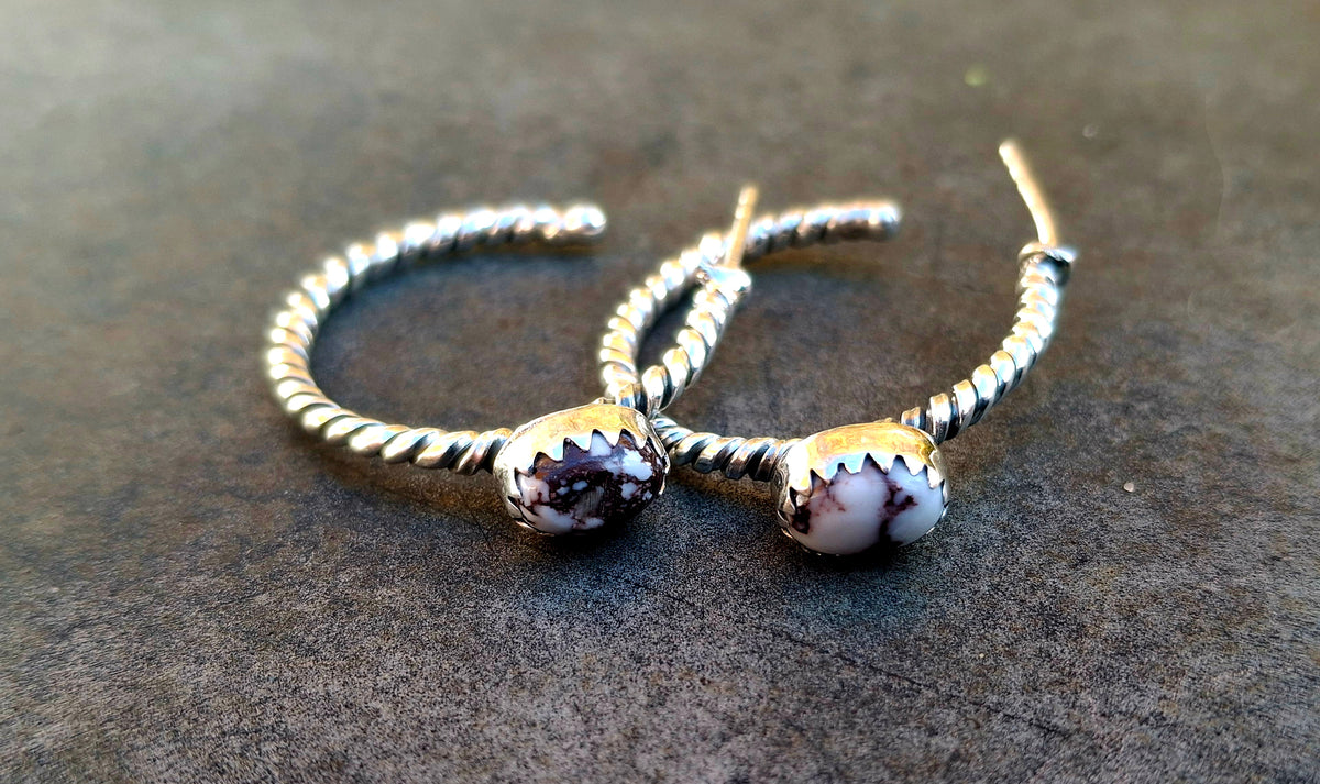 Wild Horse Hoop Earrings