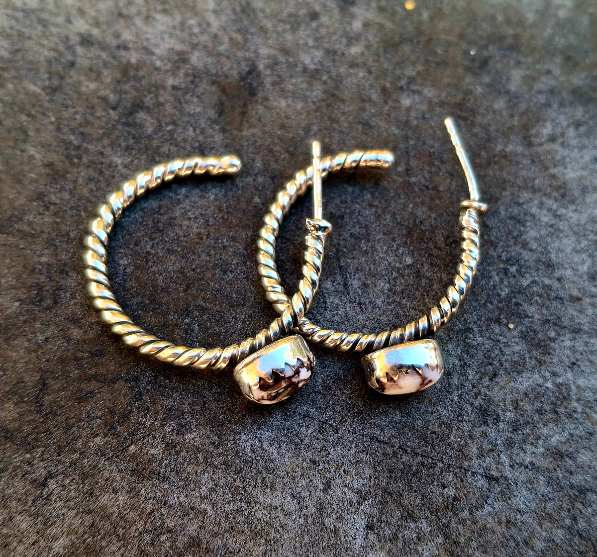 Wild Horse Hoop Earrings