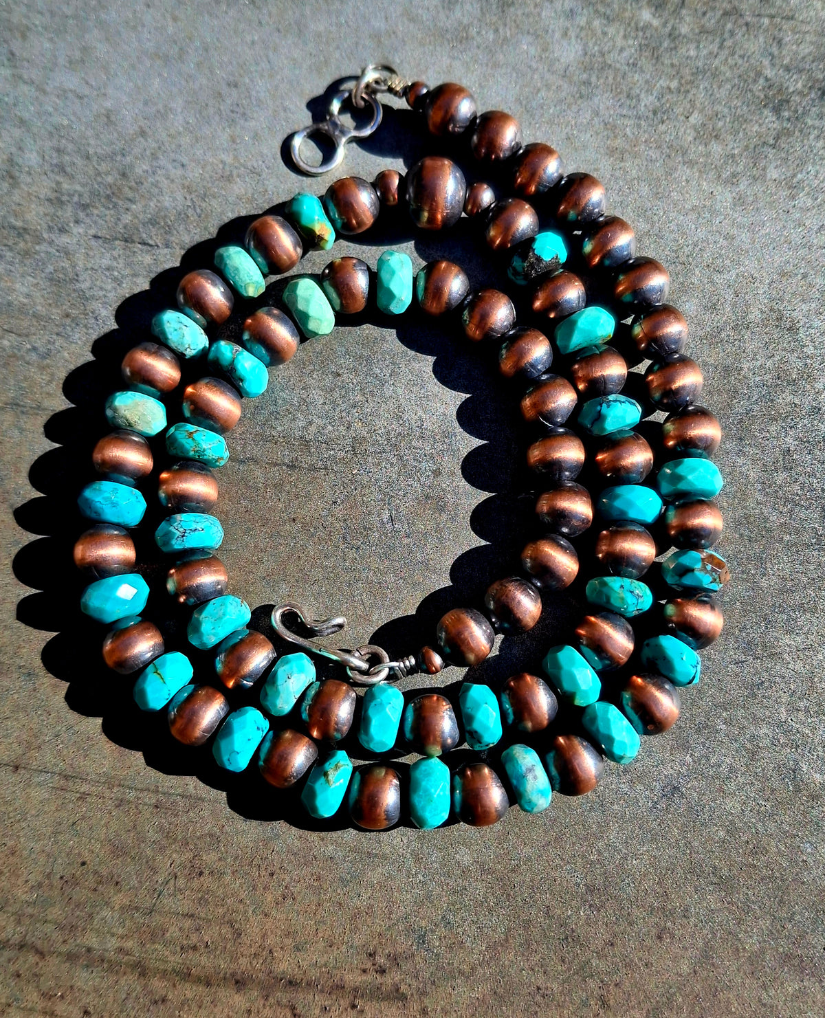 Copper/Hubei Bead Necklace