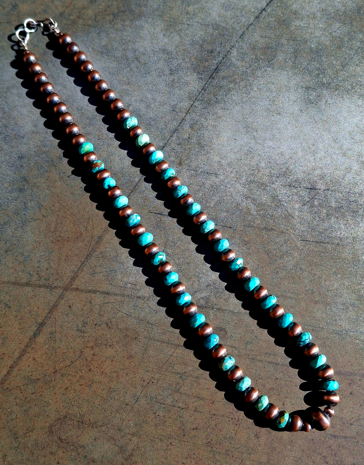 Copper/Hubei Bead Necklace