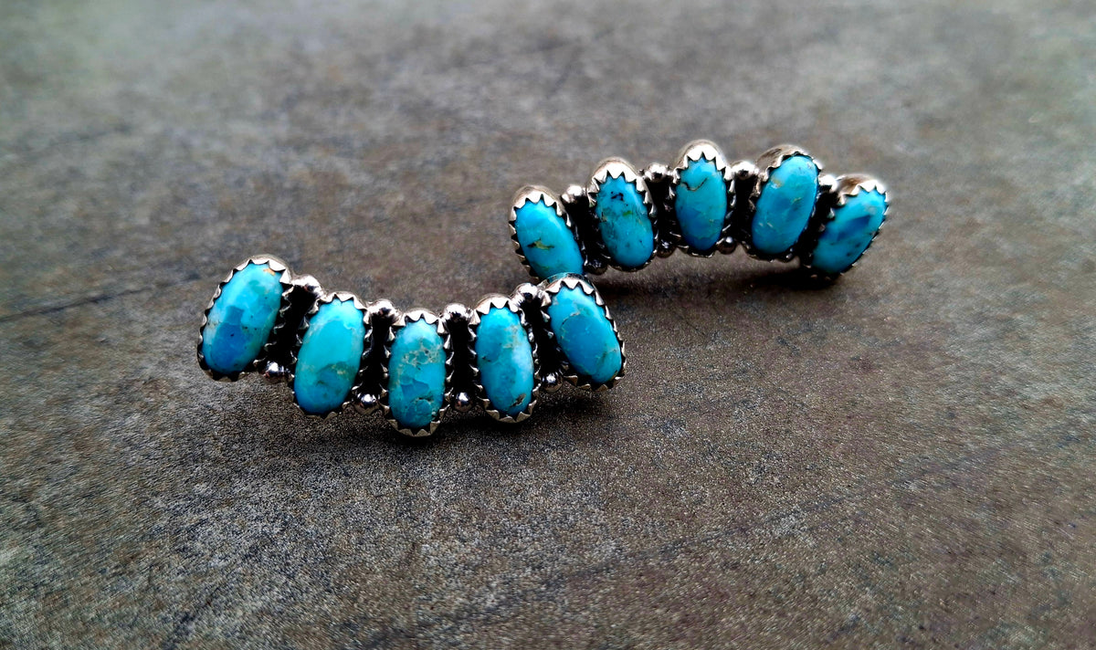 Kingman Cluster Bar Earrings