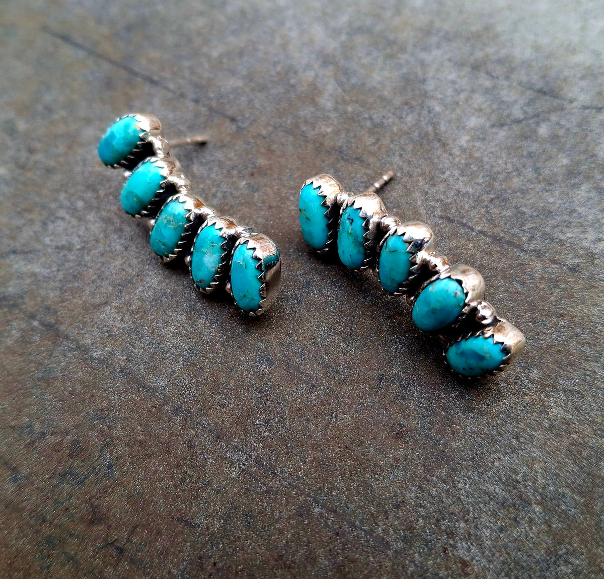 Kingman Cluster Bar Earrings