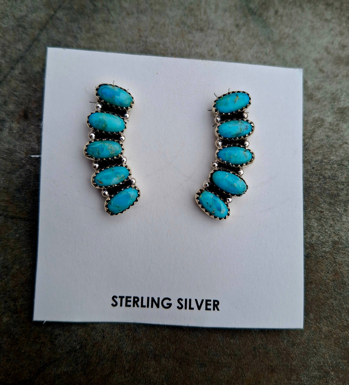 Kingman Cluster Bar Earrings