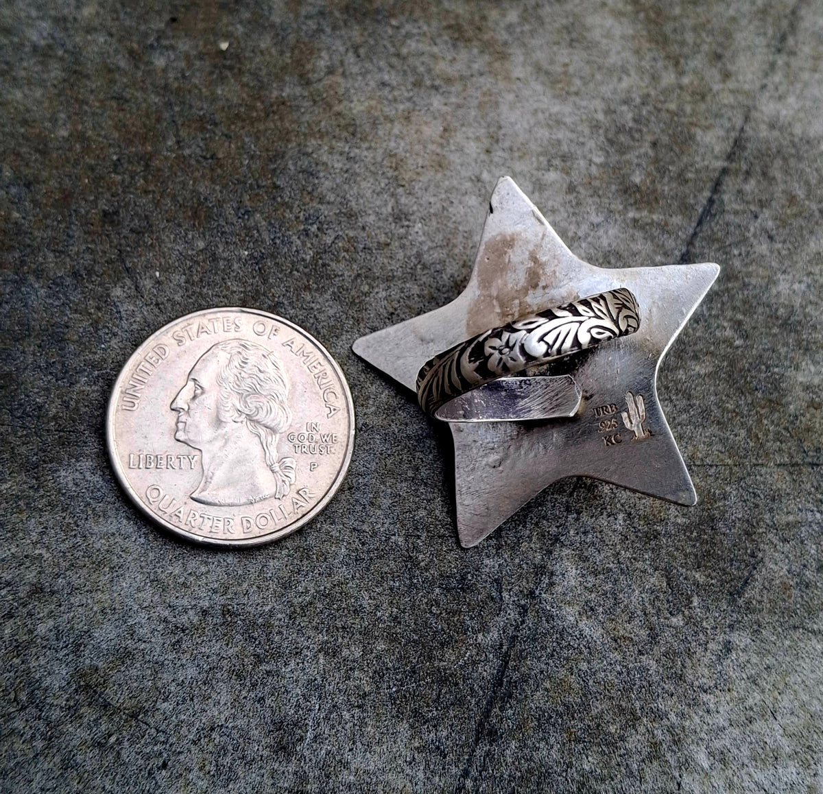 Golden Hills Adjustable Star Ring