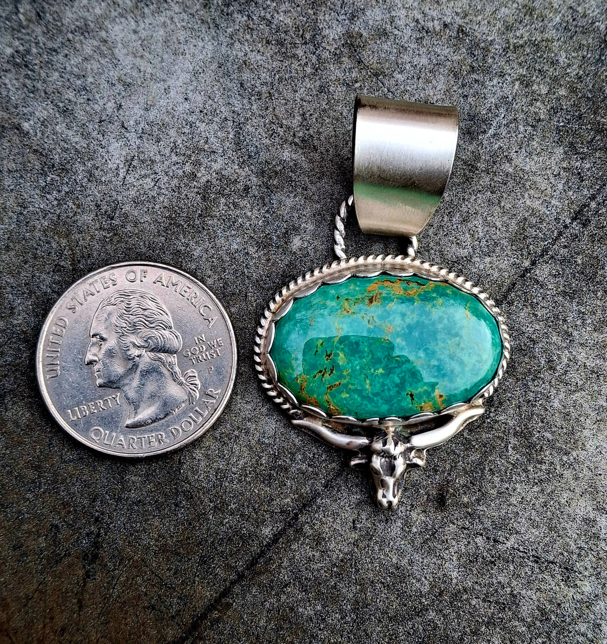 Tyrone Longhorn Pendant