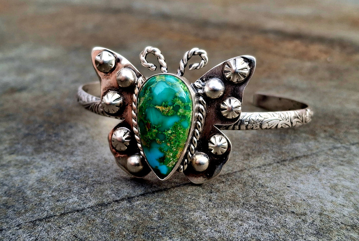Emerald Valley Butterfly Cuff