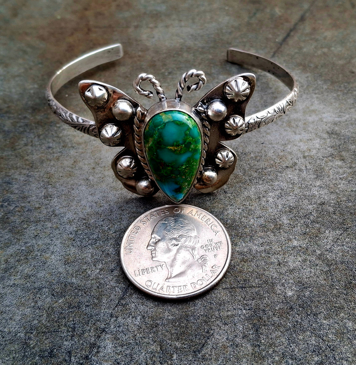 Emerald Valley Butterfly Cuff