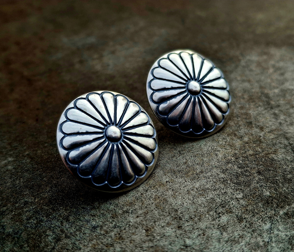 Sterling Concho Studs