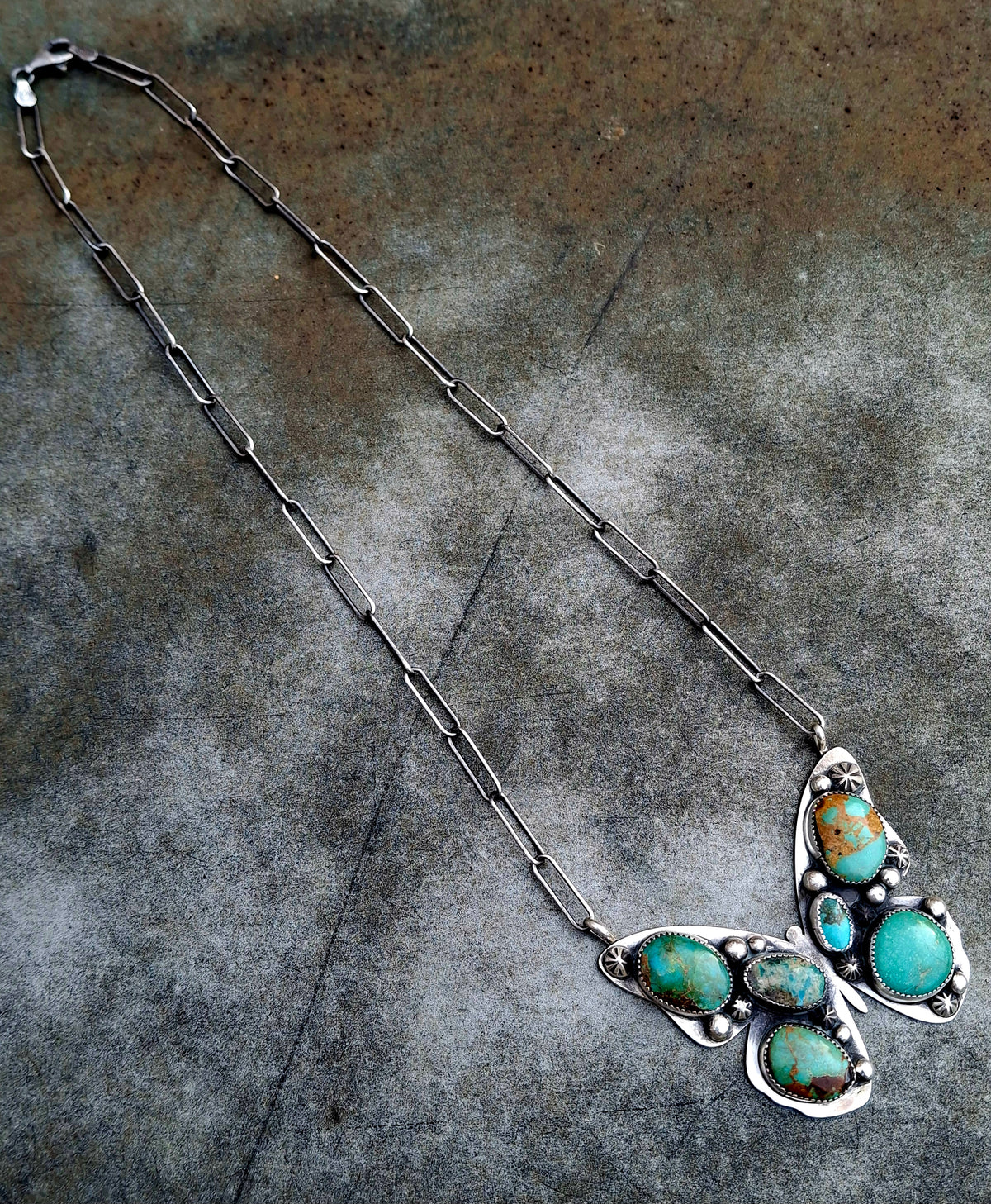 Turquoise Butterfly Necklace