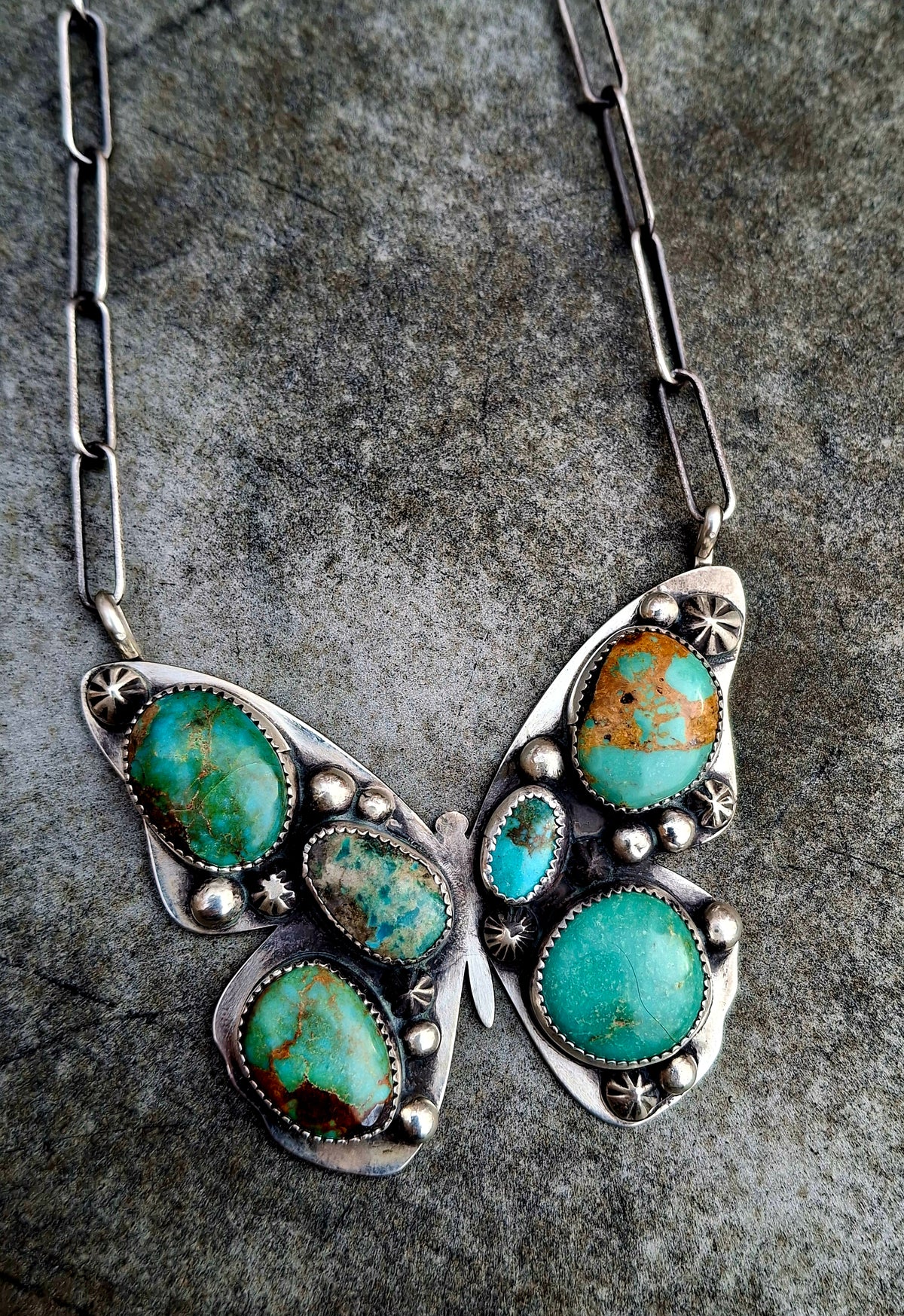 Turquoise Butterfly Necklace