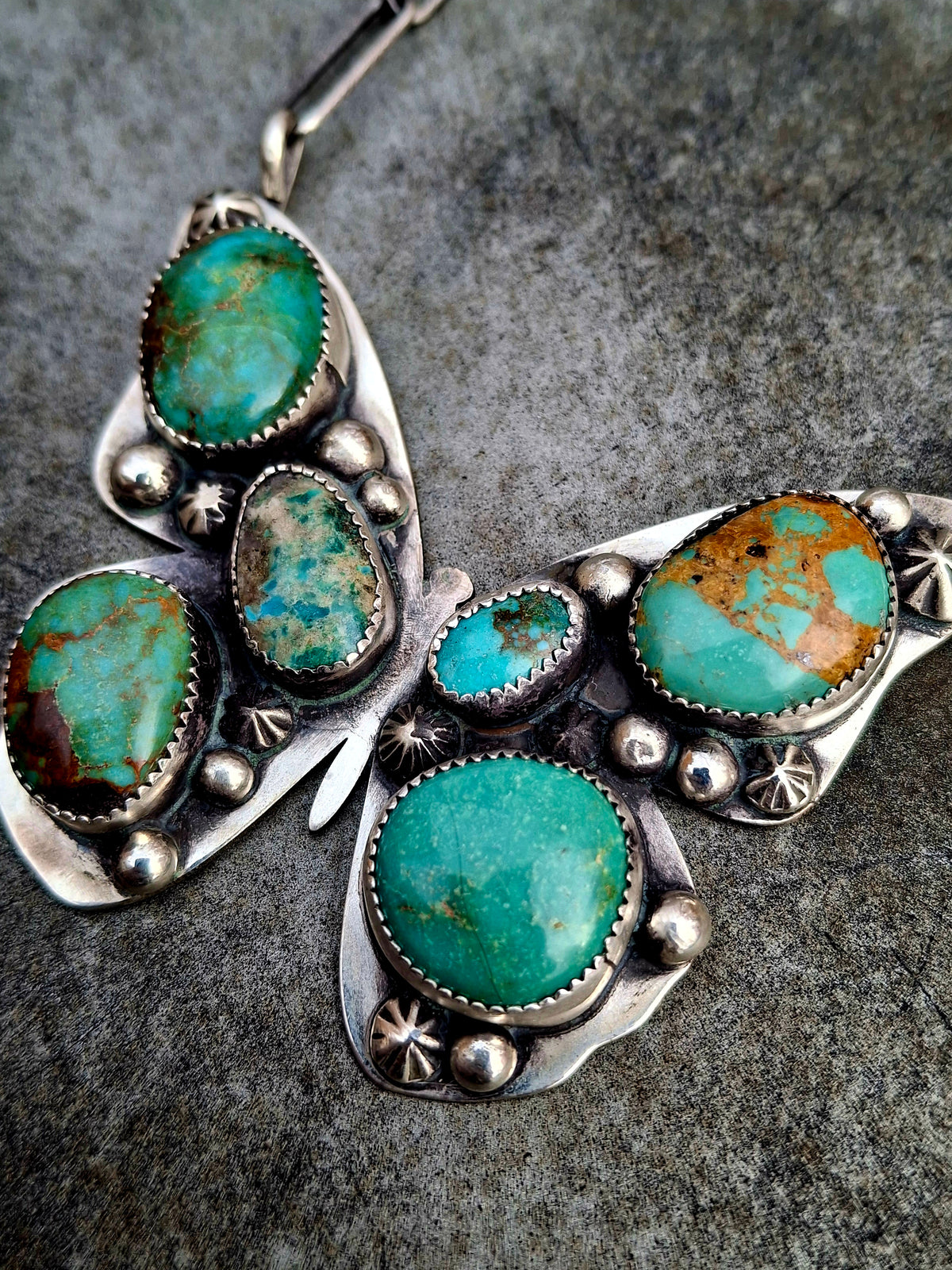 Turquoise Butterfly Necklace