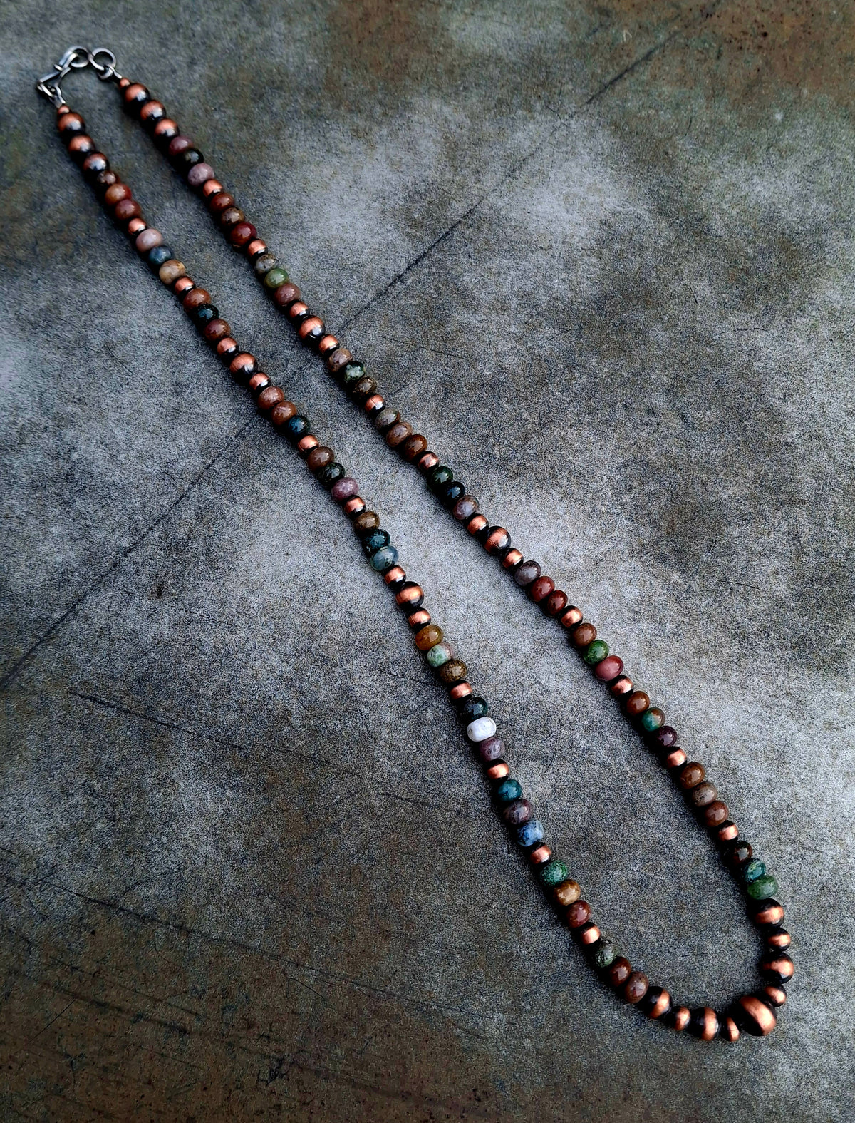 Indian Agate Bead Necklace