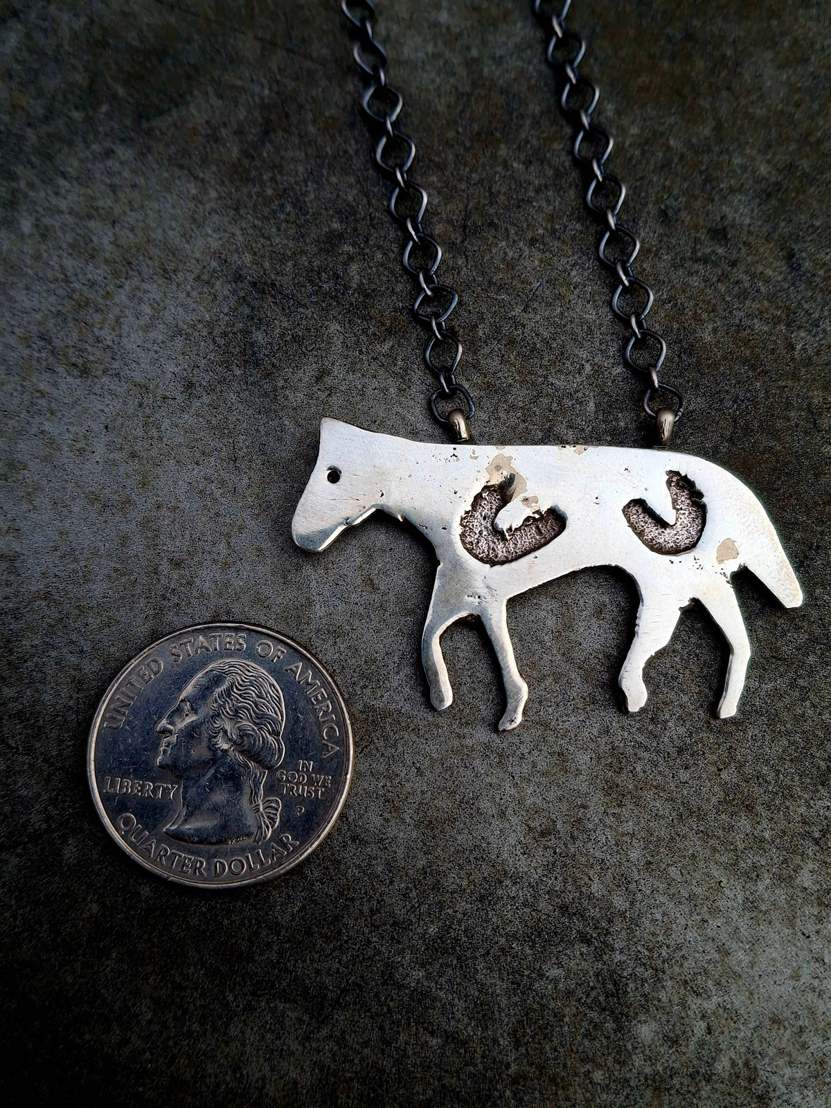 Sterling Horse Necklace