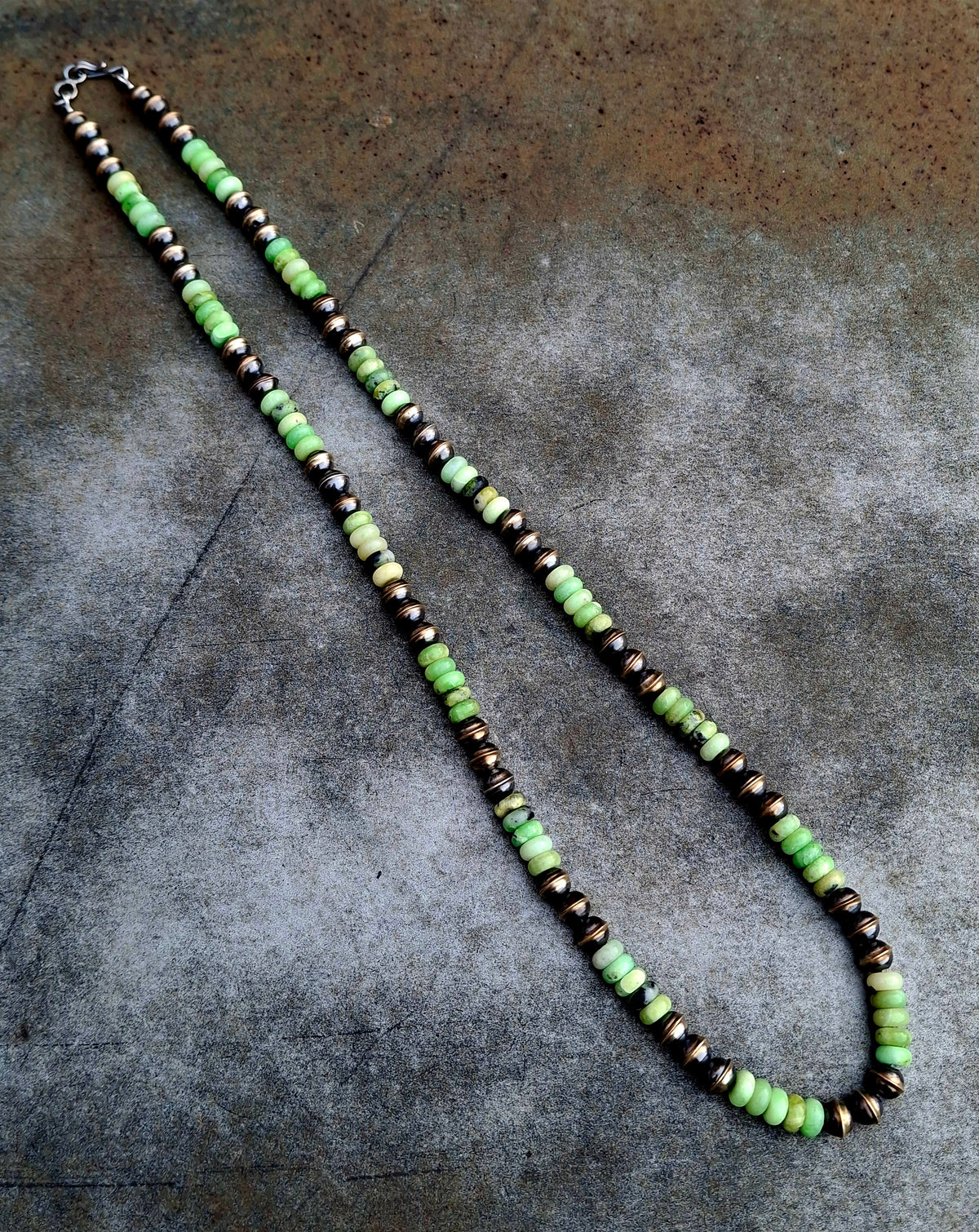 Chrysophrase Bead Necklace