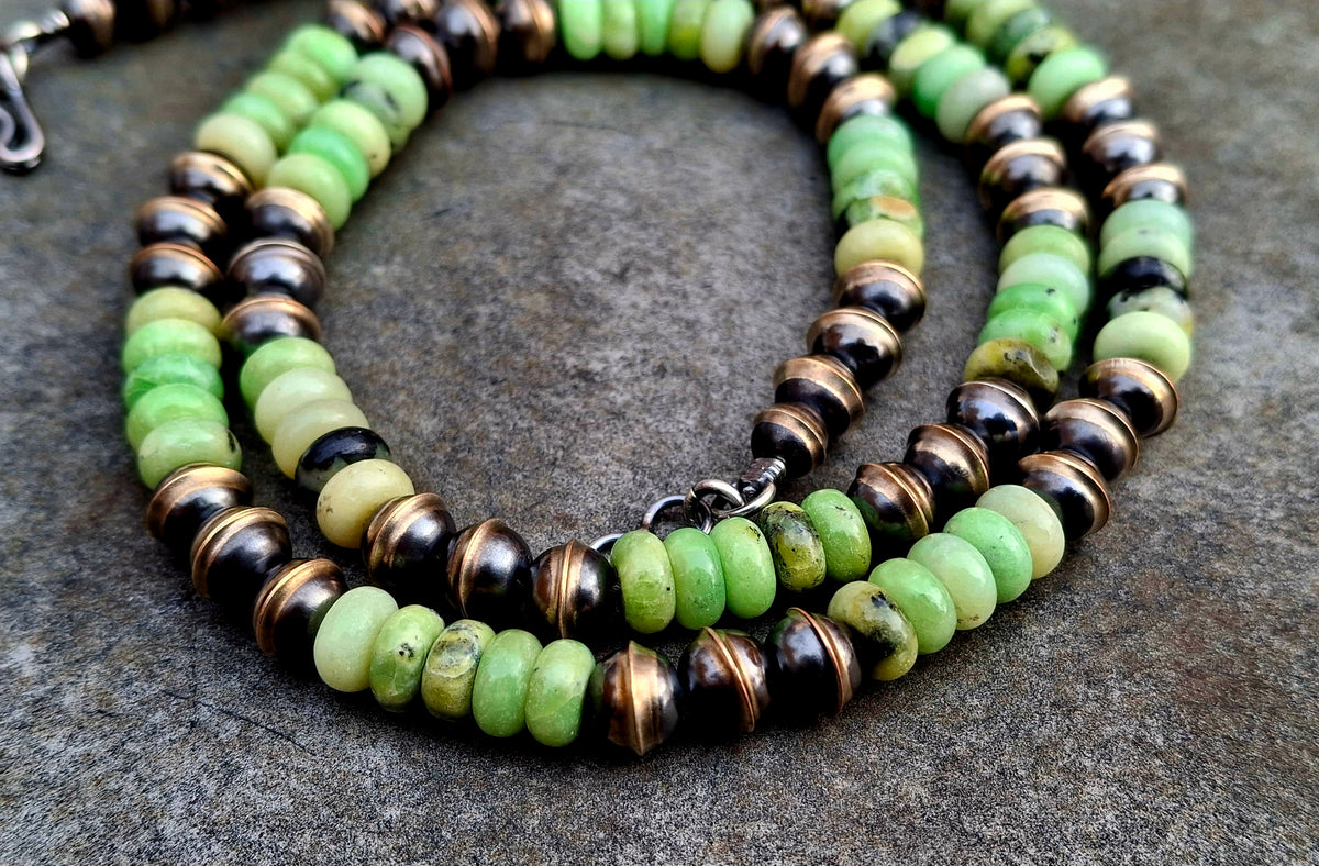 Chrysophrase Bead Necklace