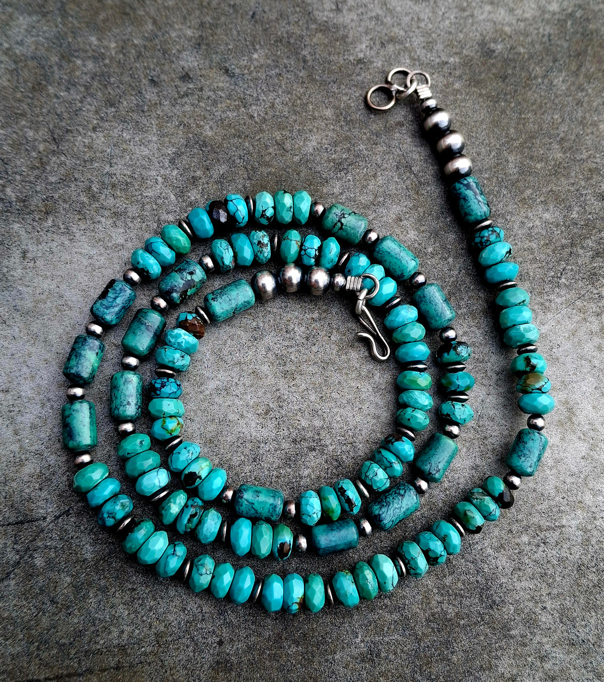 Mixed Turquoise Bead Necklace