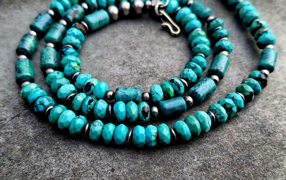 Mixed Turquoise Bead Necklace