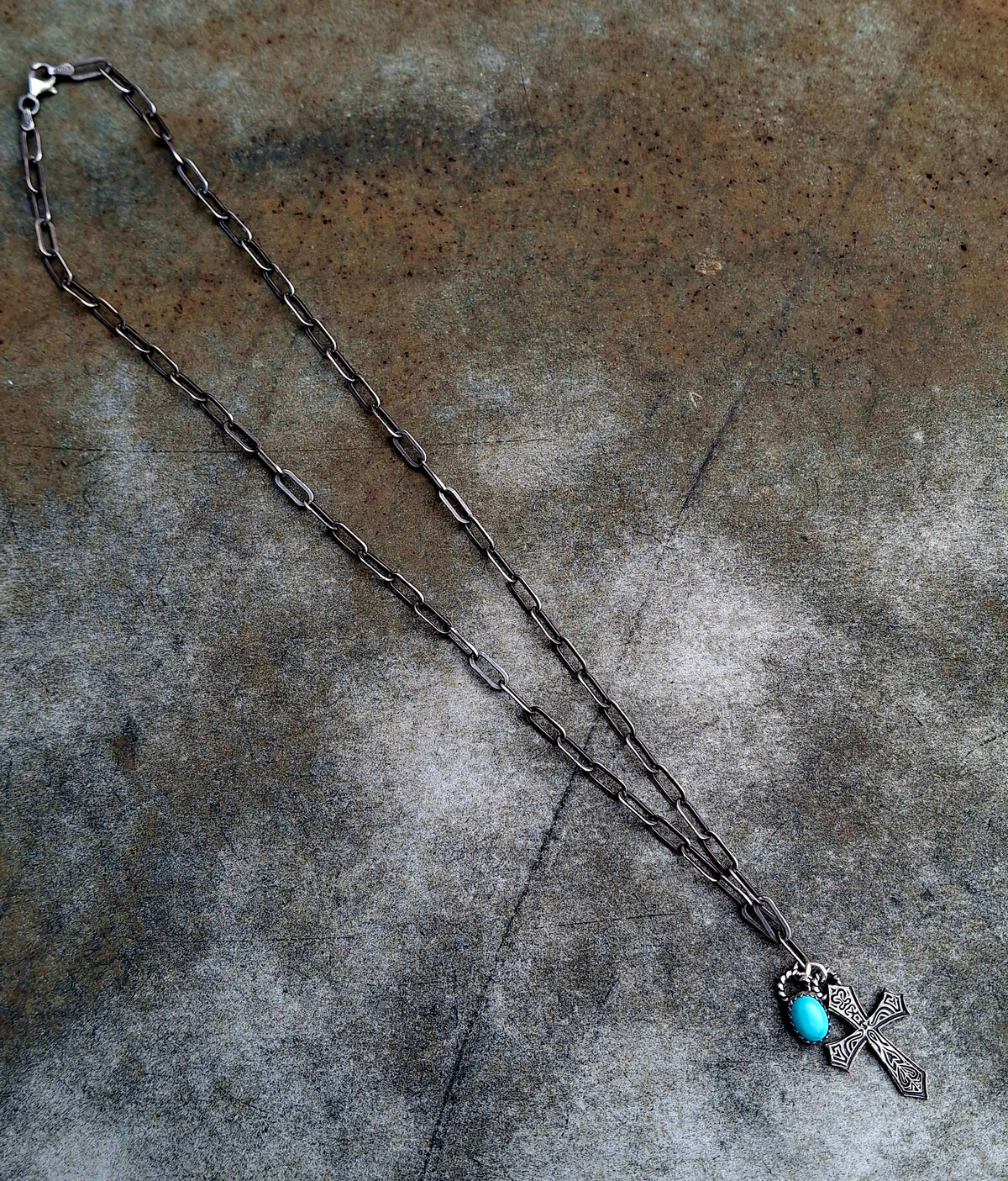 Kingman Cross Necklace