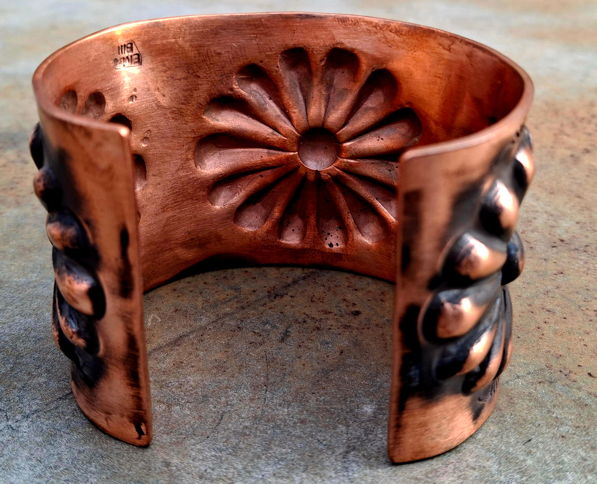 Copper Stamped Cuff