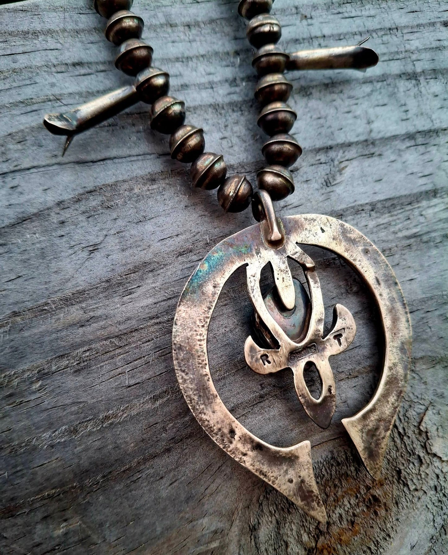 Kingman Squash Blossom Necklace