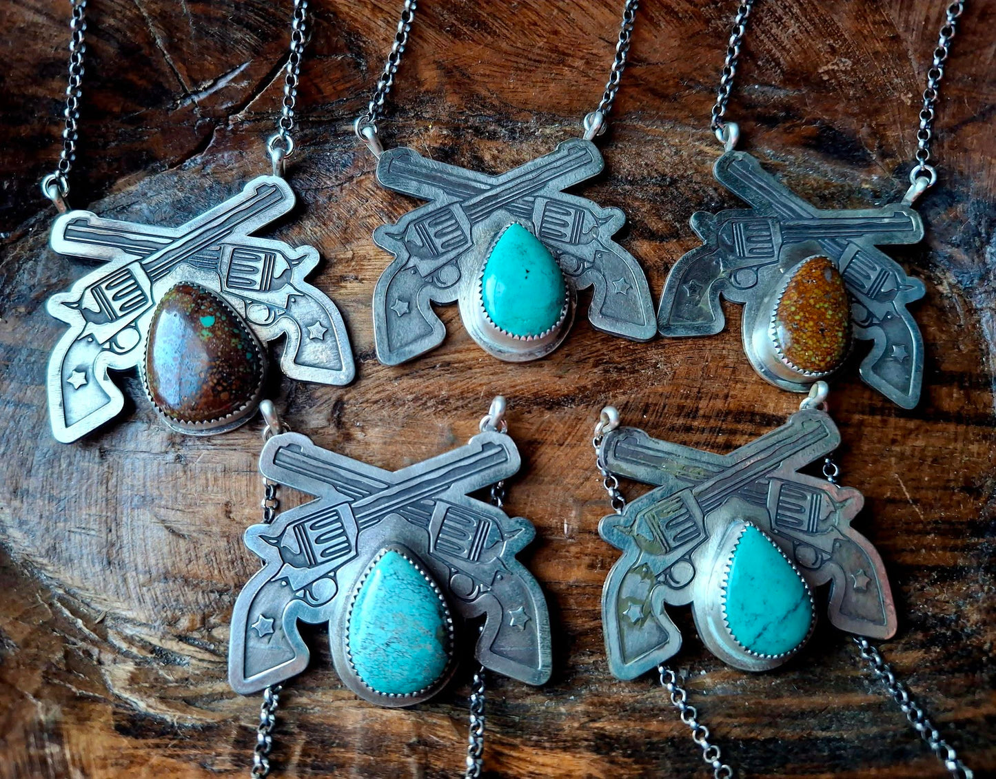 Royston Twisted Pistols Necklace