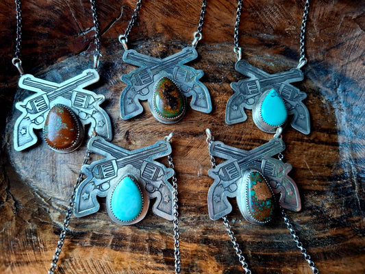 Royston Twisted Pistols Necklace