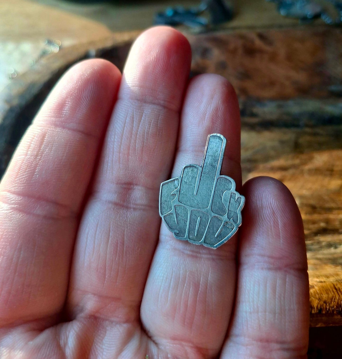 Sterling FU Adjustable Ring