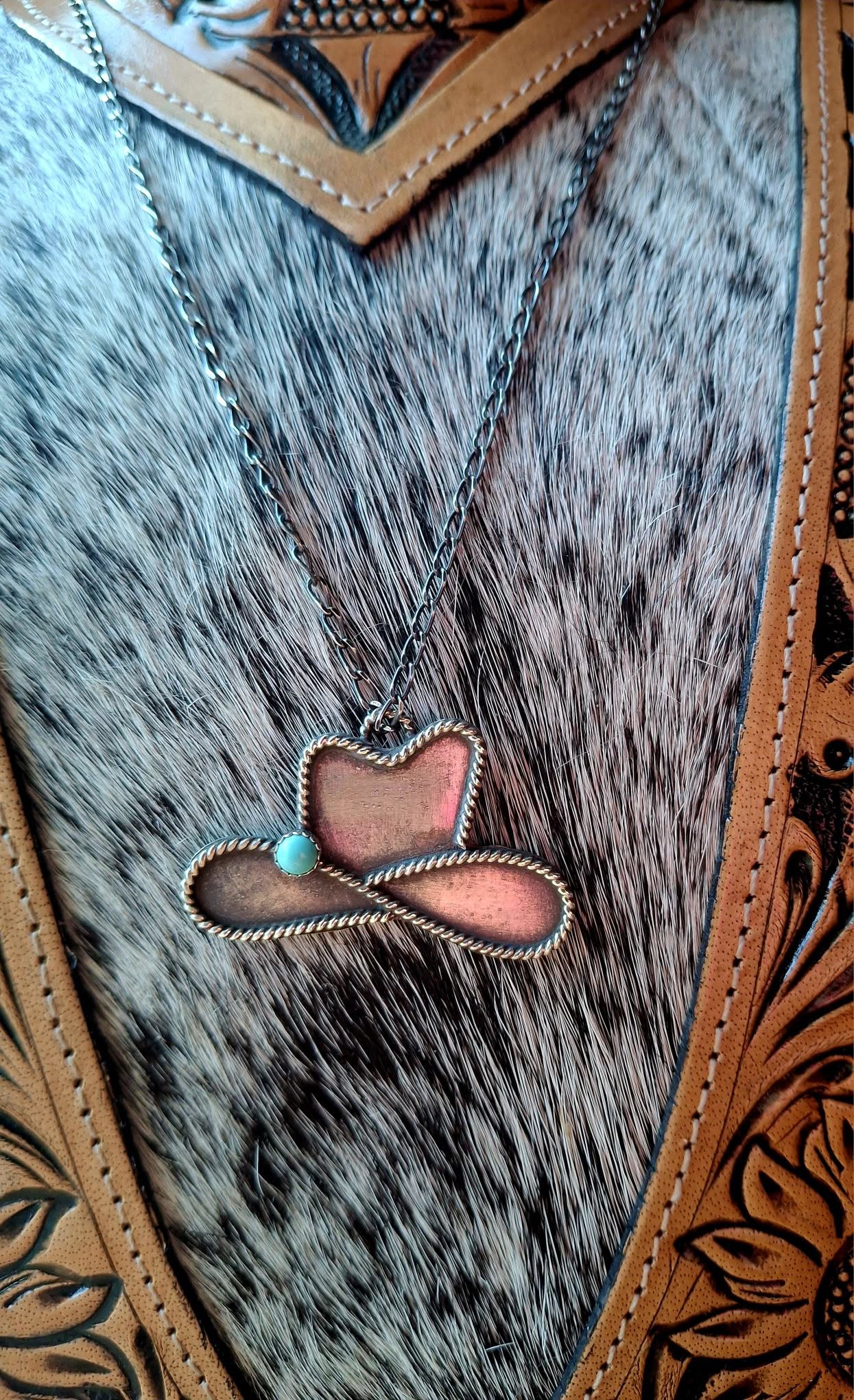 Kingman Cowboy Hat Necklace