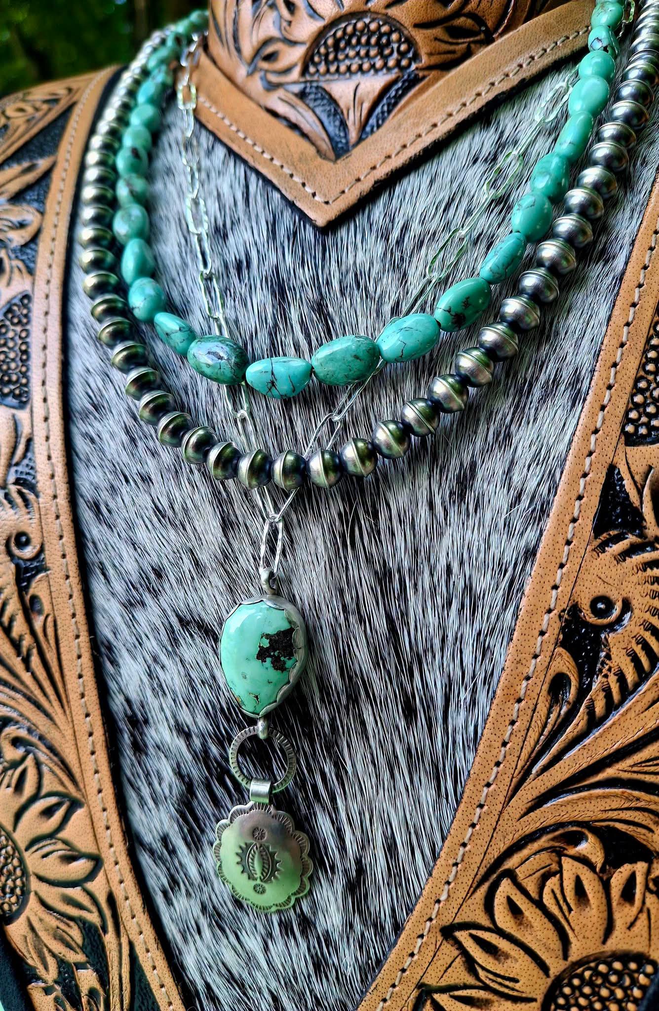 Sterling Silver Bench Bead Necklace