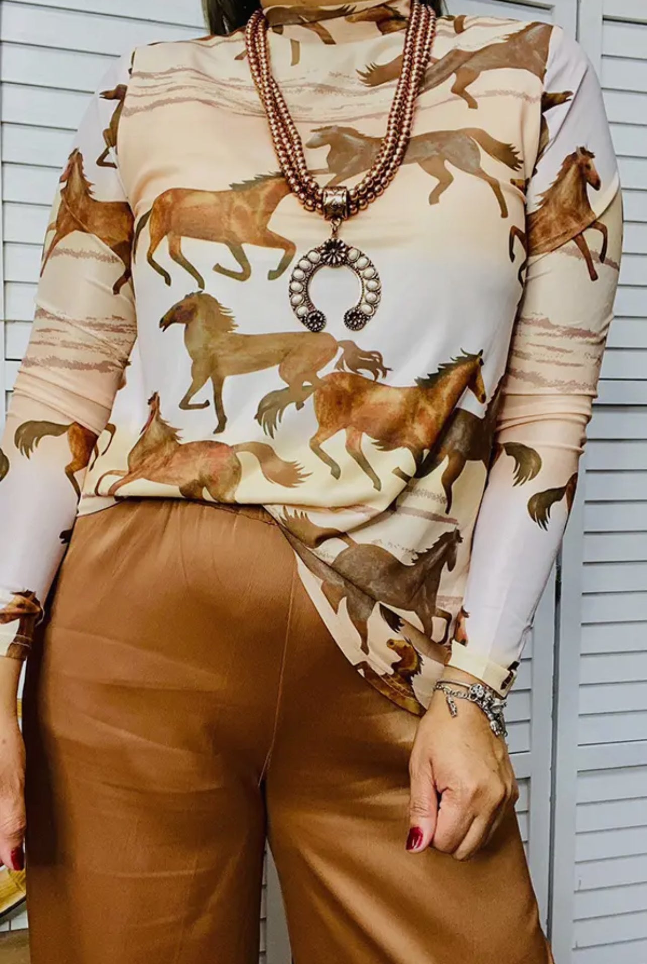 Horse Collage Top