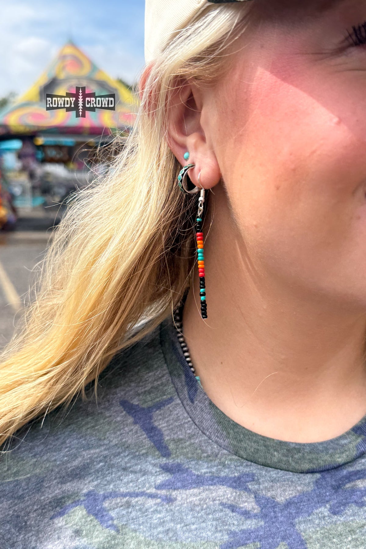 Beaded West Earrings