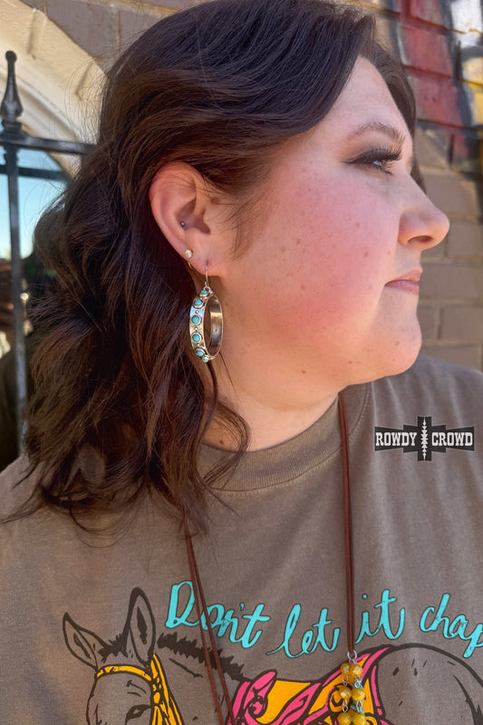 Montana Turquoise Hoops