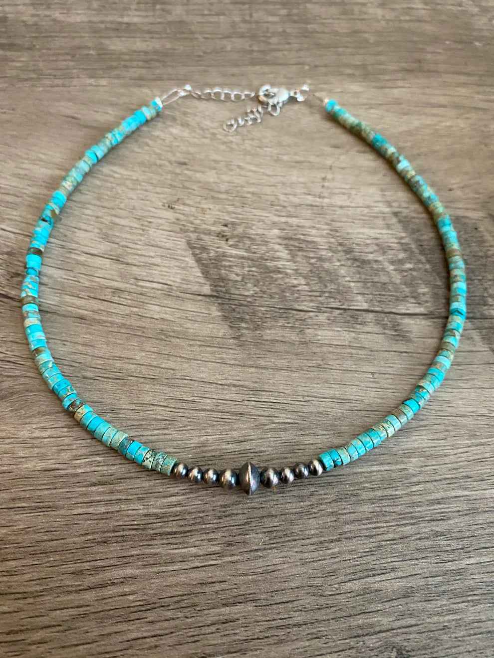 Sterling Silver Pearls & Turquoise Variscite