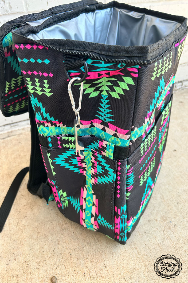 Neon Lights Backpack Cooler