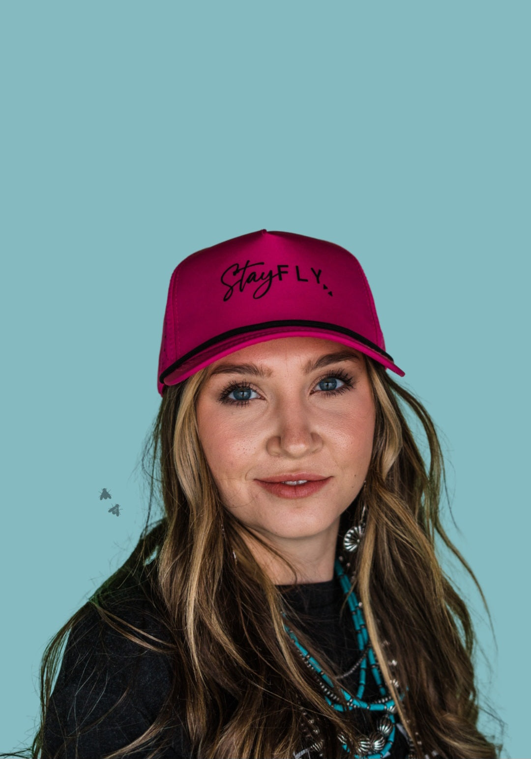 Stay Fly Cap - Raspberry