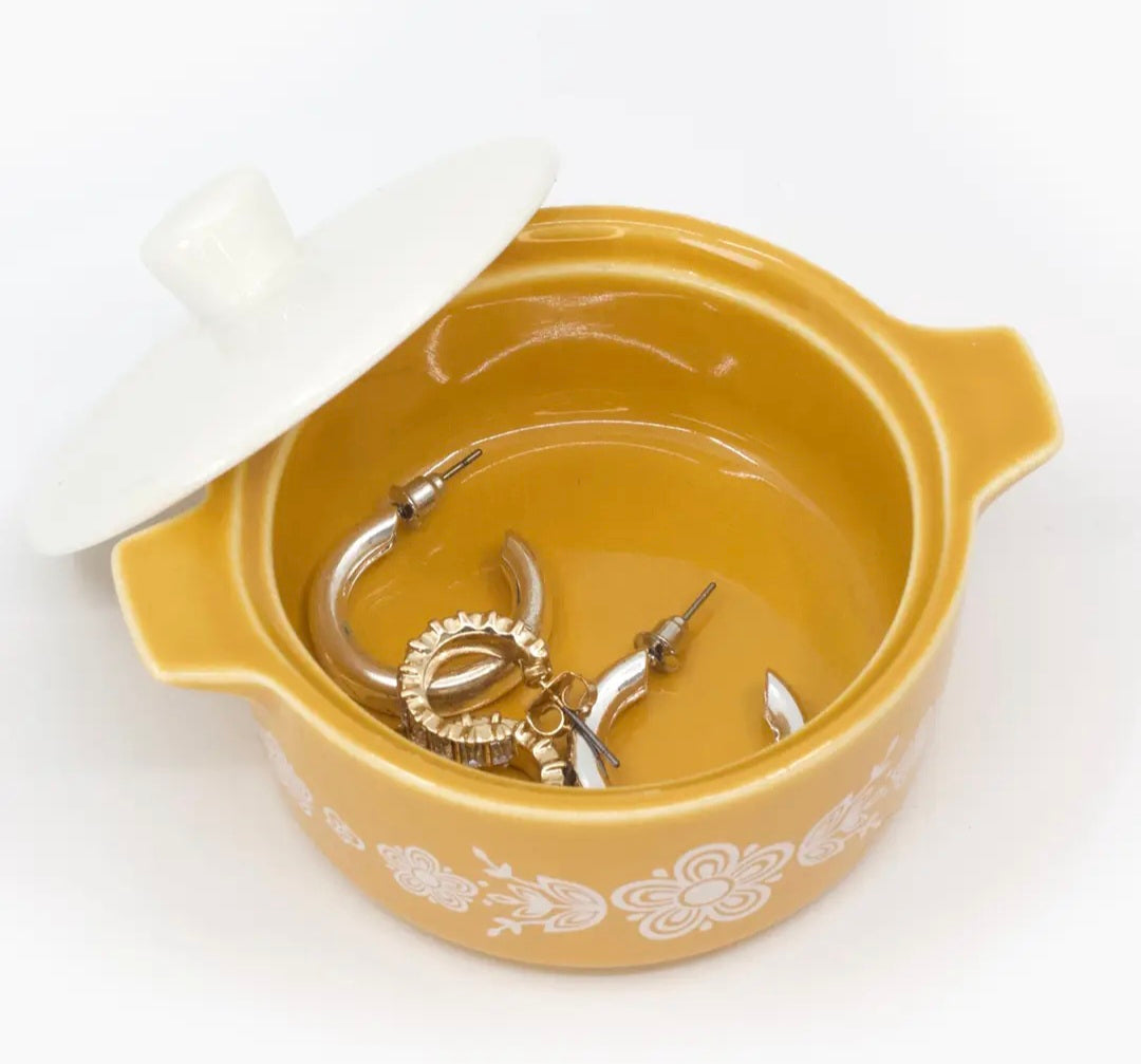 Butterfly Gold Ceramic Trinket Dish