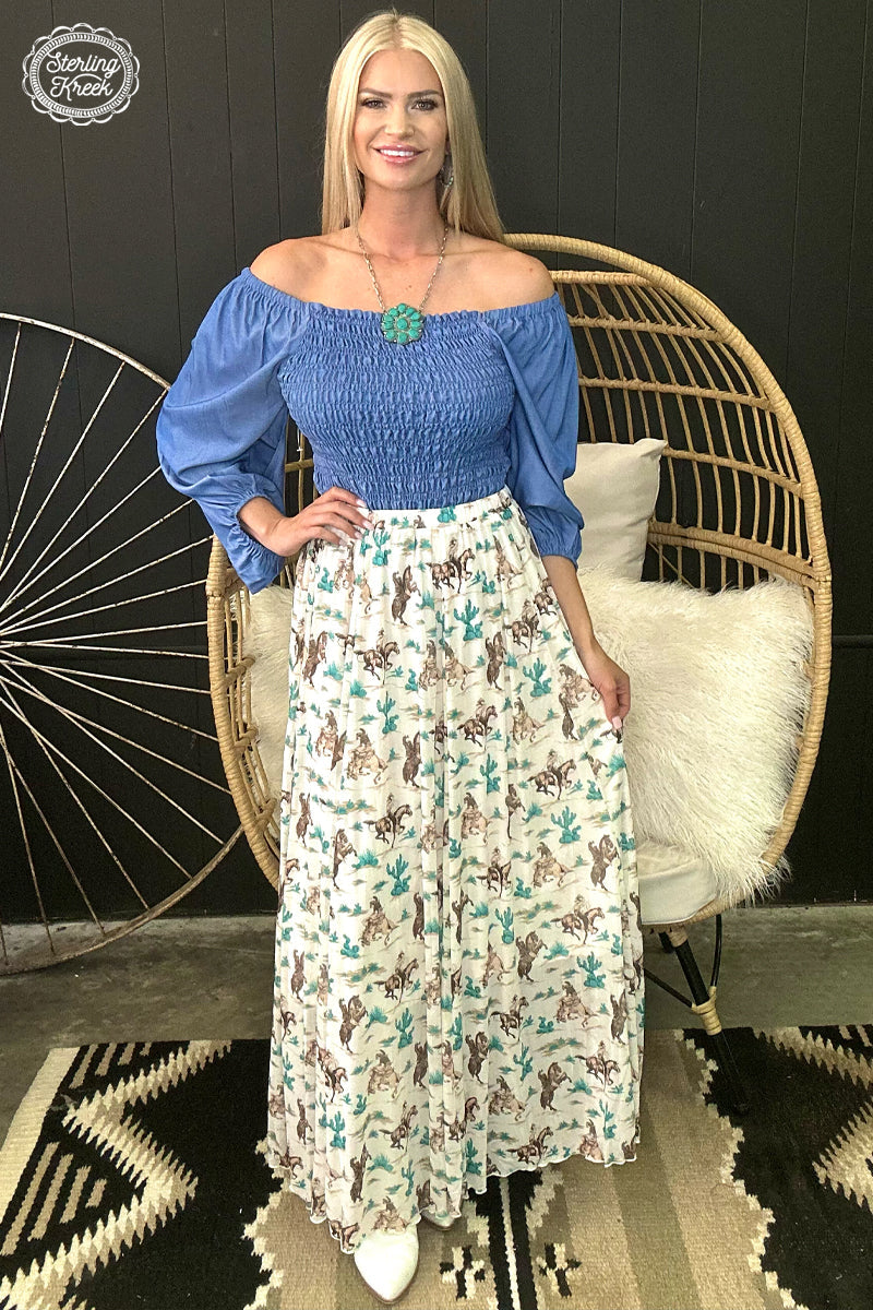 Western City Maxi Dress/Skirt